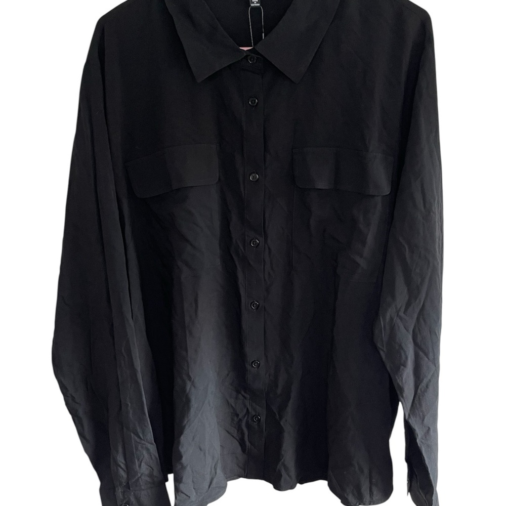 Black button down shirt - Picture 2 of 4